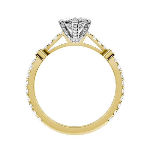 Marquise Lab-grown Diamond Bridal Ring — front