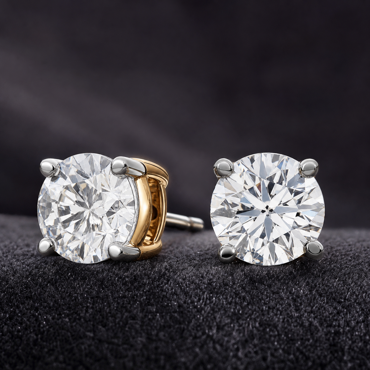 Concept rendering of The Vault Diamond Stud Earrings